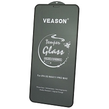 Защитное стекло VEASON Tempered Glass для APPLE iPhone XS MAX, iPhone 11 Pro MAX, цвет окантовки черный Защитное стекло VEASON Tempered Glass для APPLE iPhone XS MAX, iPhone 11 Pro MAX, цвет окантовки черный