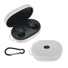 Чехол для наушников XIAOMI Redmi AirDots Youth Edition, силикон, цвет белый. Чехол для наушников XIAOMI Redmi AirDots Youth Edition, силикон, цвет белый.
