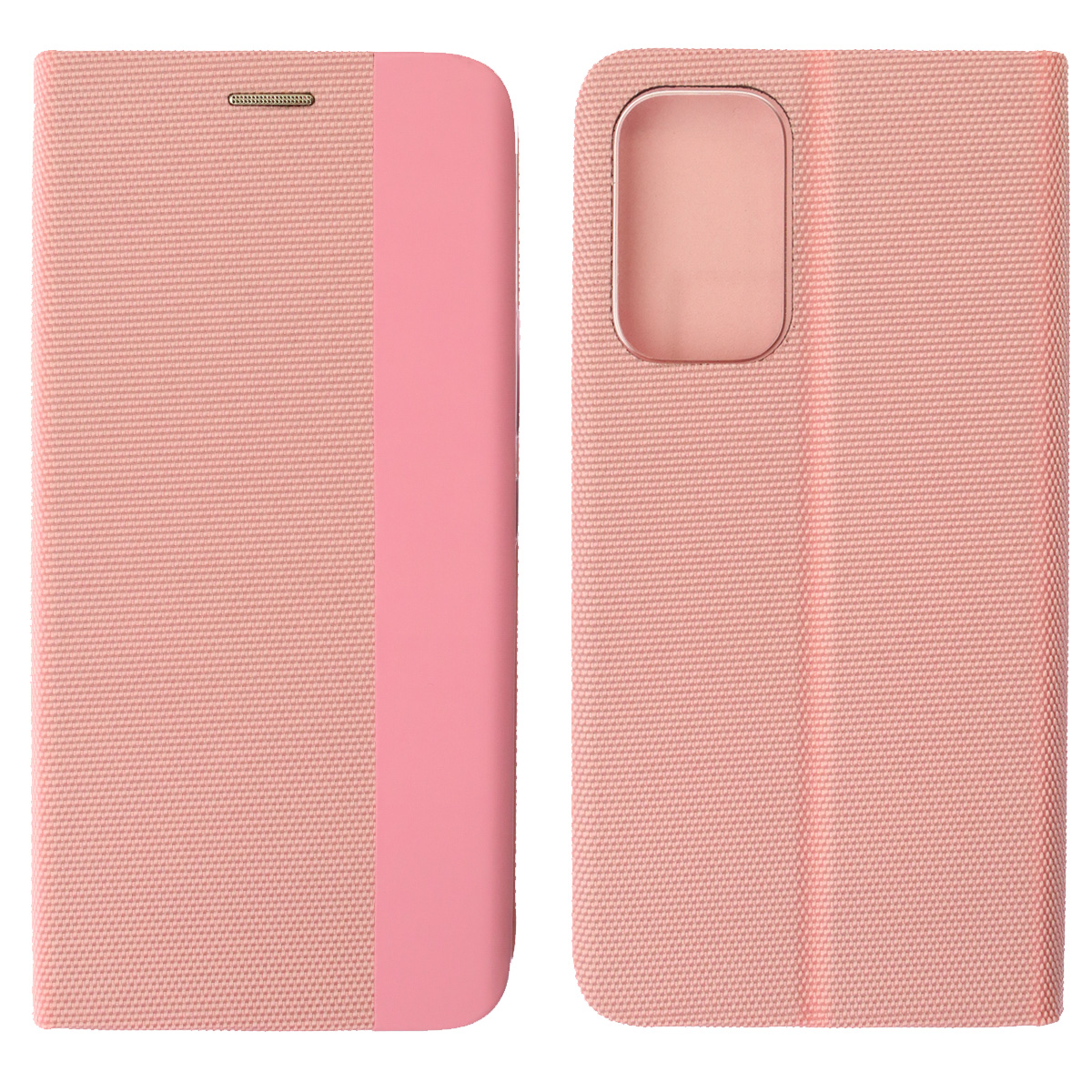 Чехол книжка MESH для SAMSUNG Galaxy A53 5G (SM-A536E), текстиль, силикон, бархат, визитница, цвет розовый Чехол книжка MESH для SAMSUNG Galaxy A53 5G (SM-A536E), текстиль, силикон, бархат, визитница, цвет розовый