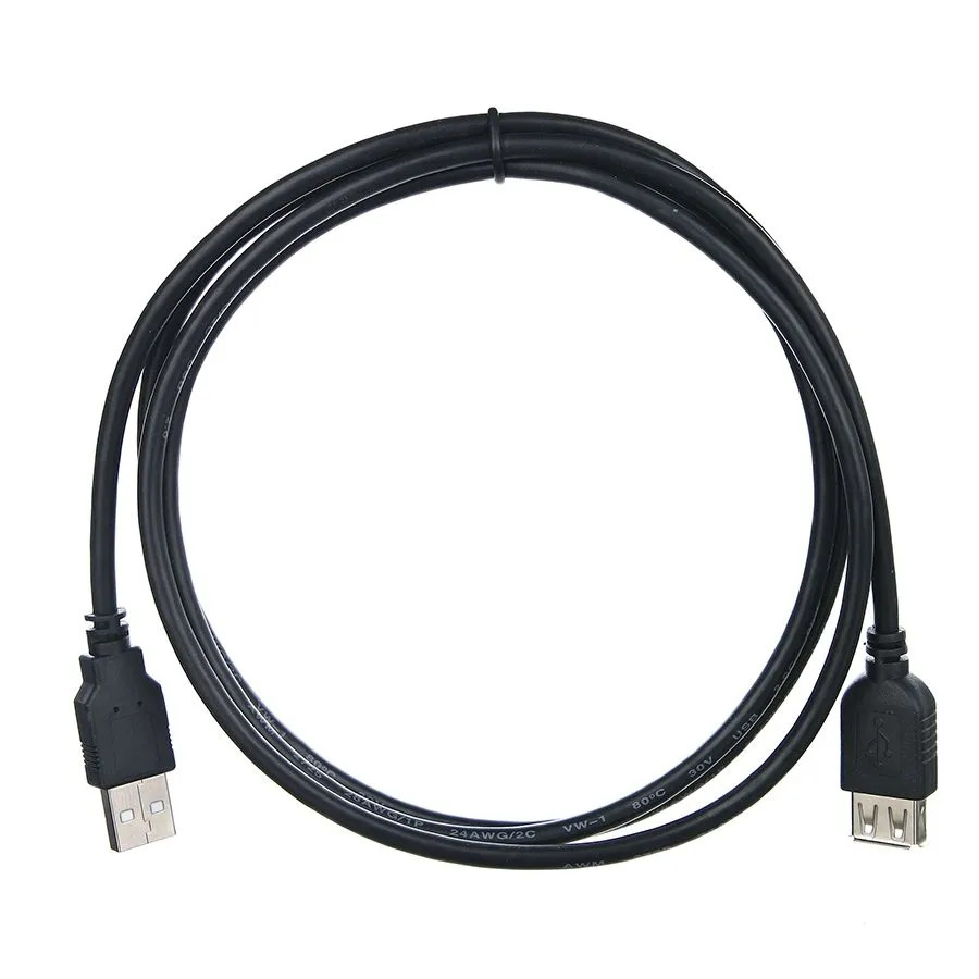 Удлинитель USB 2.0 AF-AF TELECOM 1.5 метра, длина 1.5 метра, цвет черный
