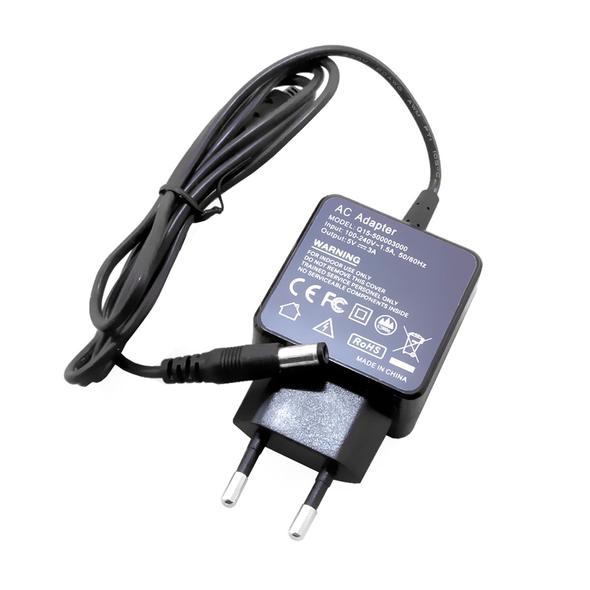 Блок питания, зарядка 5V 3A 5.5x2.5 мм для роутеров, внешних HDD, портативных DVD, сетевого оборудования.