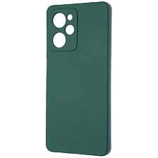 Чехол накладка NANO для XIAOMI POCO X5 Pro 5G, защита камеры, силикон, бархат, цвет темно зеленый Чехол накладка NANO для XIAOMI POCO X5 Pro 5G, защита камеры, силикон, бархат, цвет темно зеленый