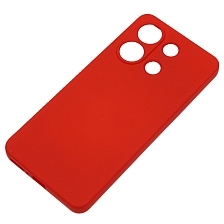 Чехол накладка NANO для XIAOMI Redmi Note 13 4G, защита камеры, силикон, бархат, цвет красный Чехол накладка NANO для XIAOMI Redmi Note 13 4G, защита камеры, силикон, бархат, цвет красный