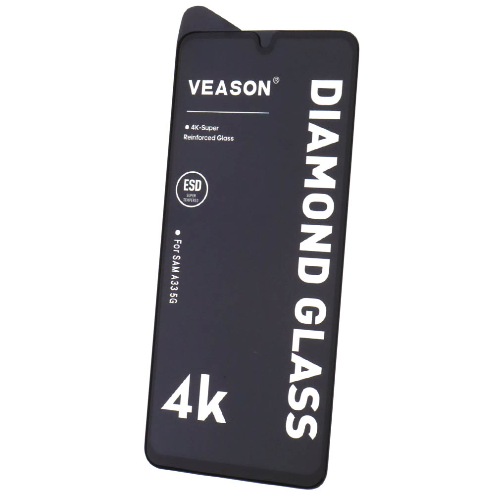 Защитное стекло VEASON DIAMOND GLASS для SAMSUNG Galaxy A33 5G, цвет окантовки черный