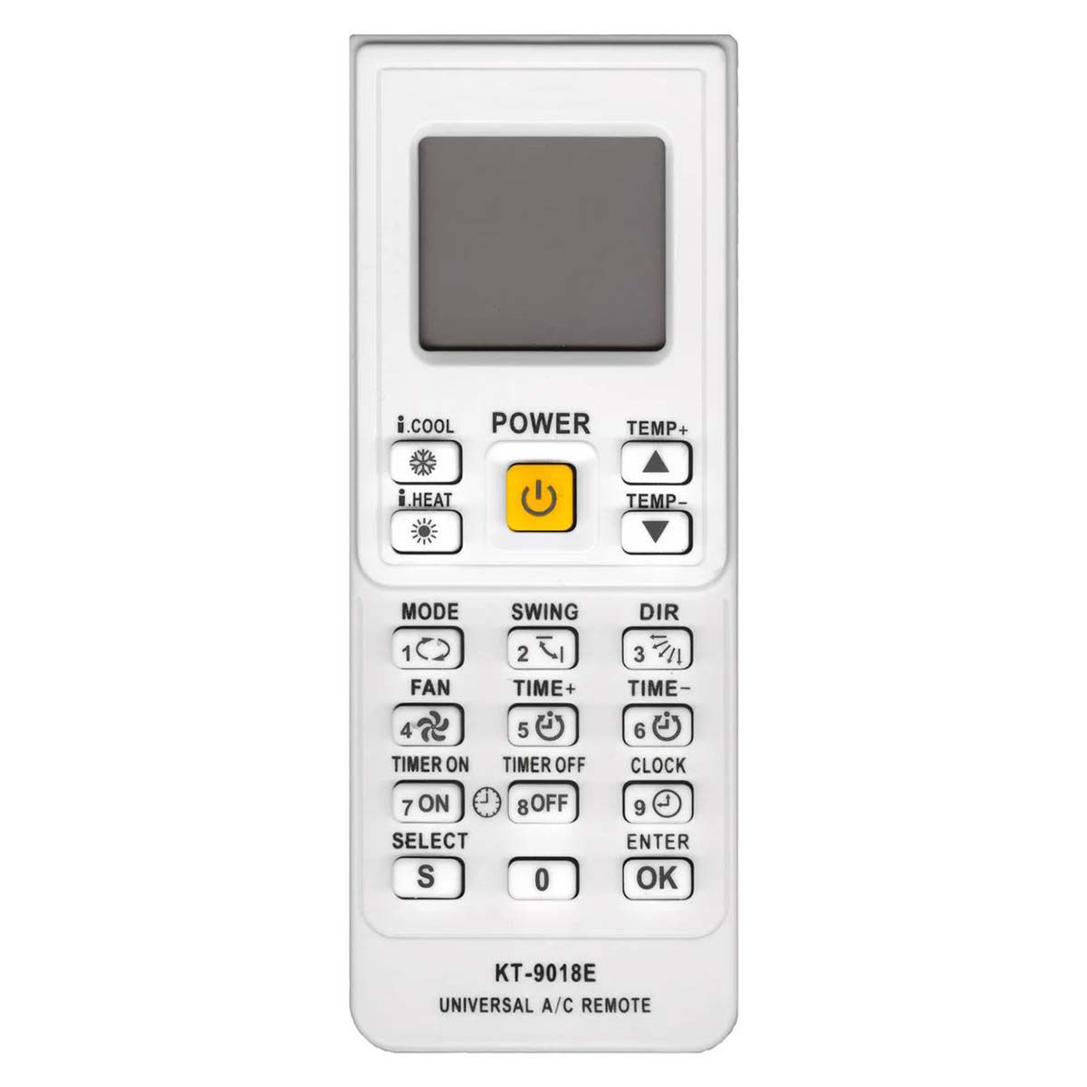 Пульт ДУ универсальный Live-Power KT-9018E для кондиционеров, цвет белый