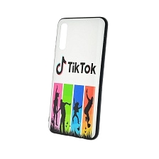 Чехол накладка для SAMSUNG Galaxy A50 (SM-A505), A30s (SM-A307), A50s (SM-A507), силикон, рисунок TikTok танцы.