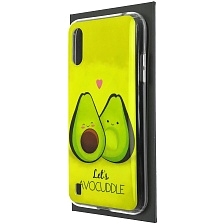 Чехол накладка Vinil для SAMSUNG Galaxy M01 (SM-M015) силикон, рисунок Avocuddle lets, цвет желтый Чехол накладка Vinil для SAMSUNG Galaxy M01 (SM-M015) силикон, рисунок Avocuddle lets, цвет желтый