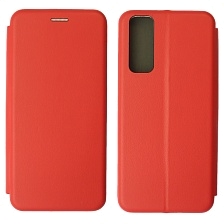 Чехол книжка STYLISH для VIVO Y31, Y53s 4G, экокожа, визитница, цвет красный