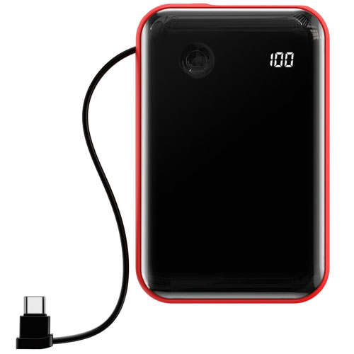Внешний аккумулятор, Power Bank BASEUS PPXF-A09, 10000 mAh, с кабелем Type-C, цвет черно красный (-50%) Внешний аккумулятор, Power Bank BASEUS PPXF-A09, 10000 mAh, с кабелем Type-C, цвет черно красный (-50%)