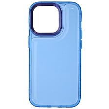 Чехол накладка AIR BAG для APPLE iPhone 14 Pro (6.1"), силикон, цвет прозрачно голубой Чехол накладка AIR BAG для APPLE iPhone 14 Pro (6.1"), силикон, цвет прозрачно голубой