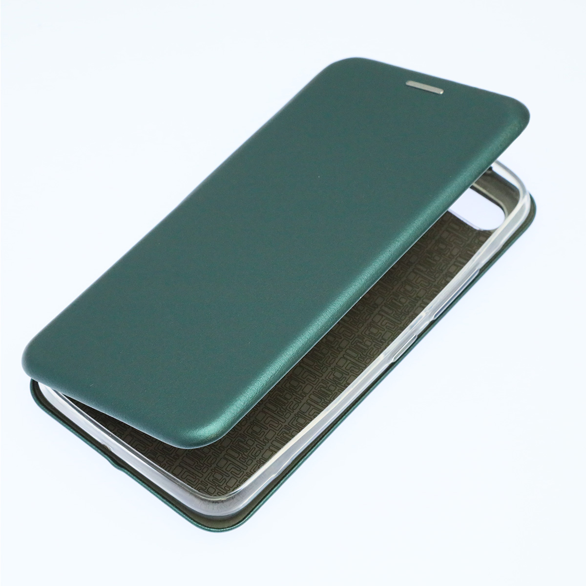 Чехол книжка STYLISH для ITEL A25 (L5002), экокожа, визитница, цвет темно зеленый Чехол книжка STYLISH для ITEL A25 (L5002), экокожа, визитница, цвет темно зеленый
