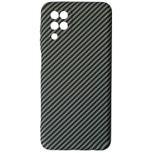 Чехол накладка KING для SAMSUNG Galaxy A12, M12, силикон, бархат, карбон, цвет серый Чехол накладка KING для SAMSUNG Galaxy A12, M12, силикон, бархат, карбон, цвет серый