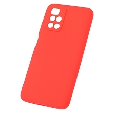 Чехол накладка SOFT TOUCH для XIAOMI Redmi 10 (2021), Redmi 10 (2022), защита камеры, силикон, матовый, цвет красный