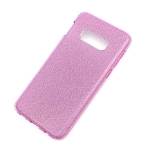 Чехол накладка Shine для SAMSUNG Galaxy S10e (SM-G970), силикон, блестки, цвет фиолетовый Чехол накладка Shine для SAMSUNG Galaxy S10e (SM-G970), силикон, блестки, цвет фиолетовый