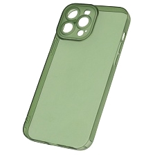 Чехол накладка CATEYES для APPLE iPhone 13 Pro Max (6.7), защита камеры, силикон, цвет прозрачно зеленый Чехол накладка CATEYES для APPLE iPhone 13 Pro Max (6.7), защита камеры, силикон, цвет прозрачно зеленый