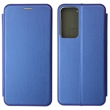 Чехол книжка STYLISH для TECNO POP 6 Pro, экокожа, визитница, цвет синий Чехол книжка STYLISH для TECNO POP 6 Pro, экокожа, визитница, цвет синий