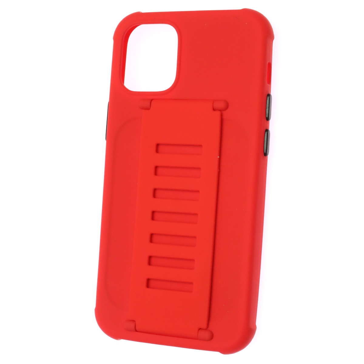 Чехол накладка LADDER NANO для APPLE iPhone 12 mini (5.4), силикон, держатель, цвет красный