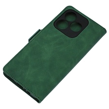 Чехол книжка NICE для Realme C61, Realme C63, экокожа, визитница, цвет темно зеленый Чехол книжка NICE для Realme C61, Realme C63, экокожа, визитница, цвет темно зеленый