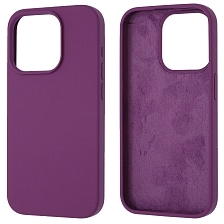 Чехол накладка Silicon Case для APPLE iPhone 15 Pro (6.1"), силикон, бархат, цвет фиолетовый Чехол накладка Silicon Case для APPLE iPhone 15 Pro (6.1"), силикон, бархат, цвет фиолетовый