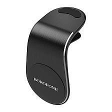 Автомобильный магнитный держатель BOROFONE BH10 Air outlet для смартфона, цвет черный Автомобильный магнитный держатель BOROFONE BH10 Air outlet для смартфона, цвет черный