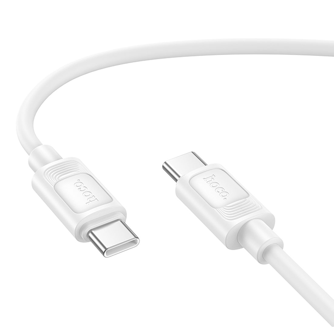 Кабель HOCO X122 Benefit USB Type C на USB Type C, 60W, длина 1 метр, цвет белый