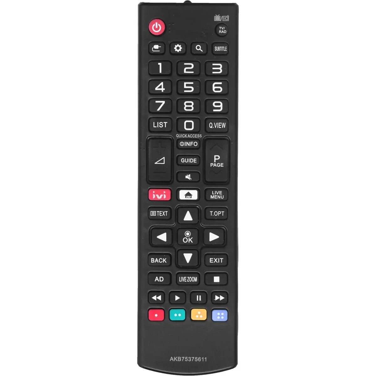 Пульт ДУ AKB75375611 для телевизоров LG, цвет черный