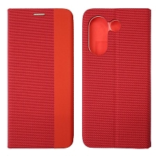 Чехол книжка MESH для TECNO Camon 20 4G, TECNO Camon 20 Pro 4G, текстиль, силикон, бархат, визитница, цвет красный Чехол книжка MESH для TECNO Camon 20 4G, TECNO Camon 20 Pro 4G, текстиль, силикон, бархат, визитница, цвет красный