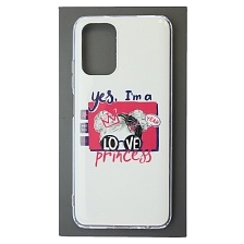 Чехол накладка для XIAOMI Redmi Note 10, Note 10S, POCO M5s, силикон, глянцевый, рисунок yes, I`m a LOVE princess Чехол накладка для XIAOMI Redmi Note 10, Note 10S, POCO M5s, силикон, глянцевый, рисунок yes, I`m a LOVE princess