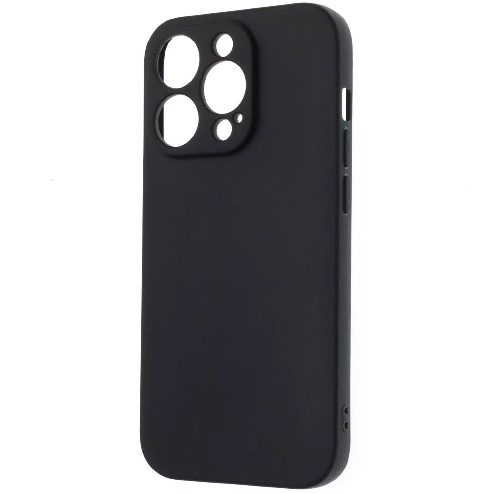 Чехол накладка для APPLE iPhone 14 Pro, силикон, защита камеры, цвет черный