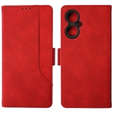 Чехол книжка NICE для TECNO Camon 19, Camon 19 Pro, экокожа, визитница, цвет красный Чехол книжка NICE для TECNO Camon 19, Camon 19 Pro, экокожа, визитница, цвет красный