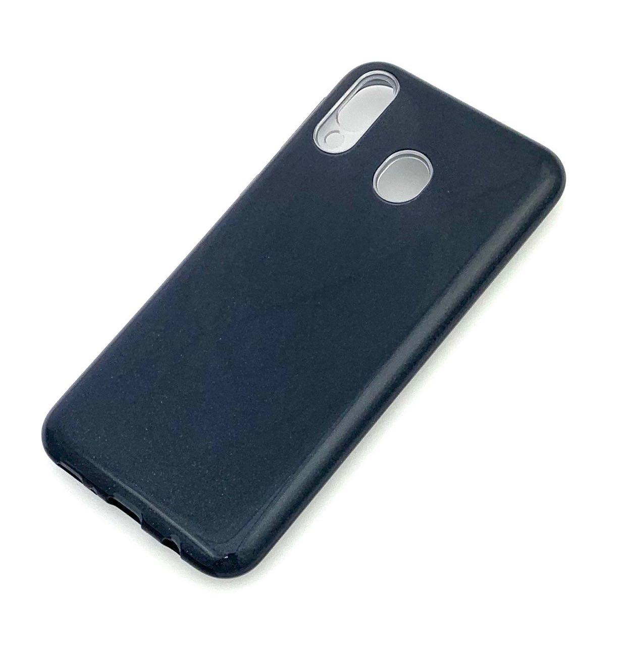 Чехол накладка Shine для SAMSUNG Galaxy M20 (SM-M205), силикон, блестки, цвет черный. Чехол накладка Shine для SAMSUNG Galaxy M20 (SM-M205), силикон, блестки, цвет черный.