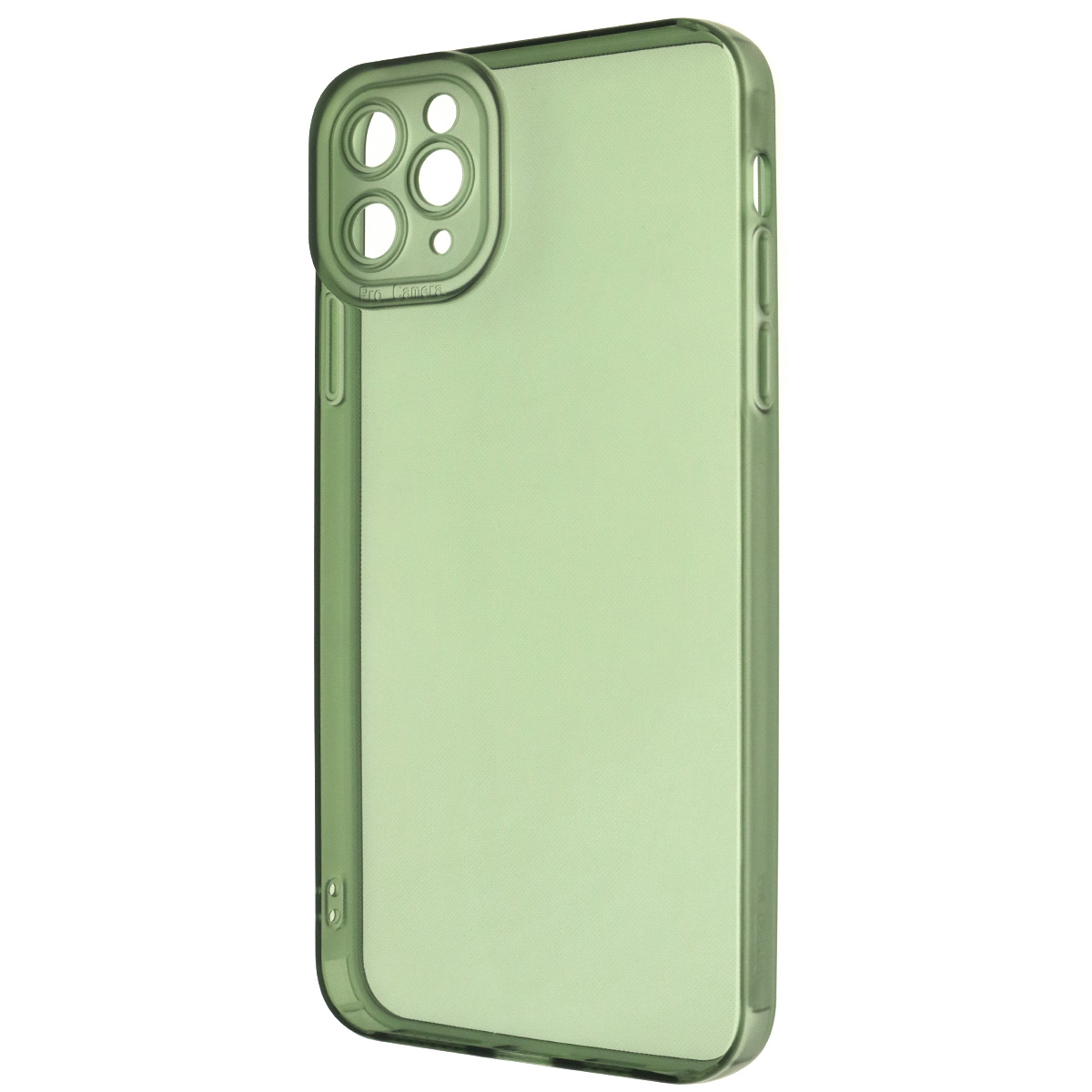 Чехол накладка CATEYES для APPLE iPhone 11 PRO MAX, защита камеры, силикон, цвет прозрачно зеленый Чехол накладка CATEYES для APPLE iPhone 11 PRO MAX, защита камеры, силикон, цвет прозрачно зеленый