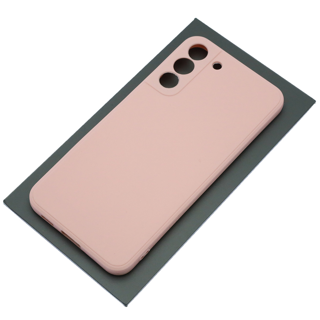 Чехол накладка для SAMSUNG Galaxy S22 Plus, силикон, бархат, цвет розовый песок Чехол накладка для SAMSUNG Galaxy S22 Plus, силикон, бархат, цвет розовый песок