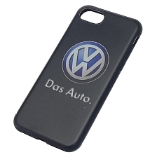 Чехол накладка для APPLE iPhone 7, iPhone 8, силикон, рисунок логотип VOLKSWAGEN.