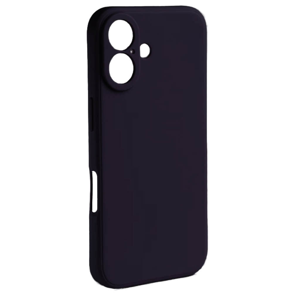 Чехол накладка NFOCO для APPLE iPhone 16, защита камеры, силикон, цвет черный