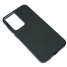 Чехол накладка для SAMSUNG Galaxy A36, Galaxy A56, силикон, пластик, текстура кожи, бархат, цвет черный Чехол накладка для SAMSUNG Galaxy A36, Galaxy A56, силикон, пластик, текстура кожи, бархат, цвет черный