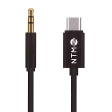 Аудио кабель, переходник NTM FM4-407 USB Type C на AUX Jack 3.5 mm, длина 1 метр, цвет черный Аудио кабель, переходник NTM FM4-407 USB Type C на AUX Jack 3.5 mm, длина 1 метр, цвет черный