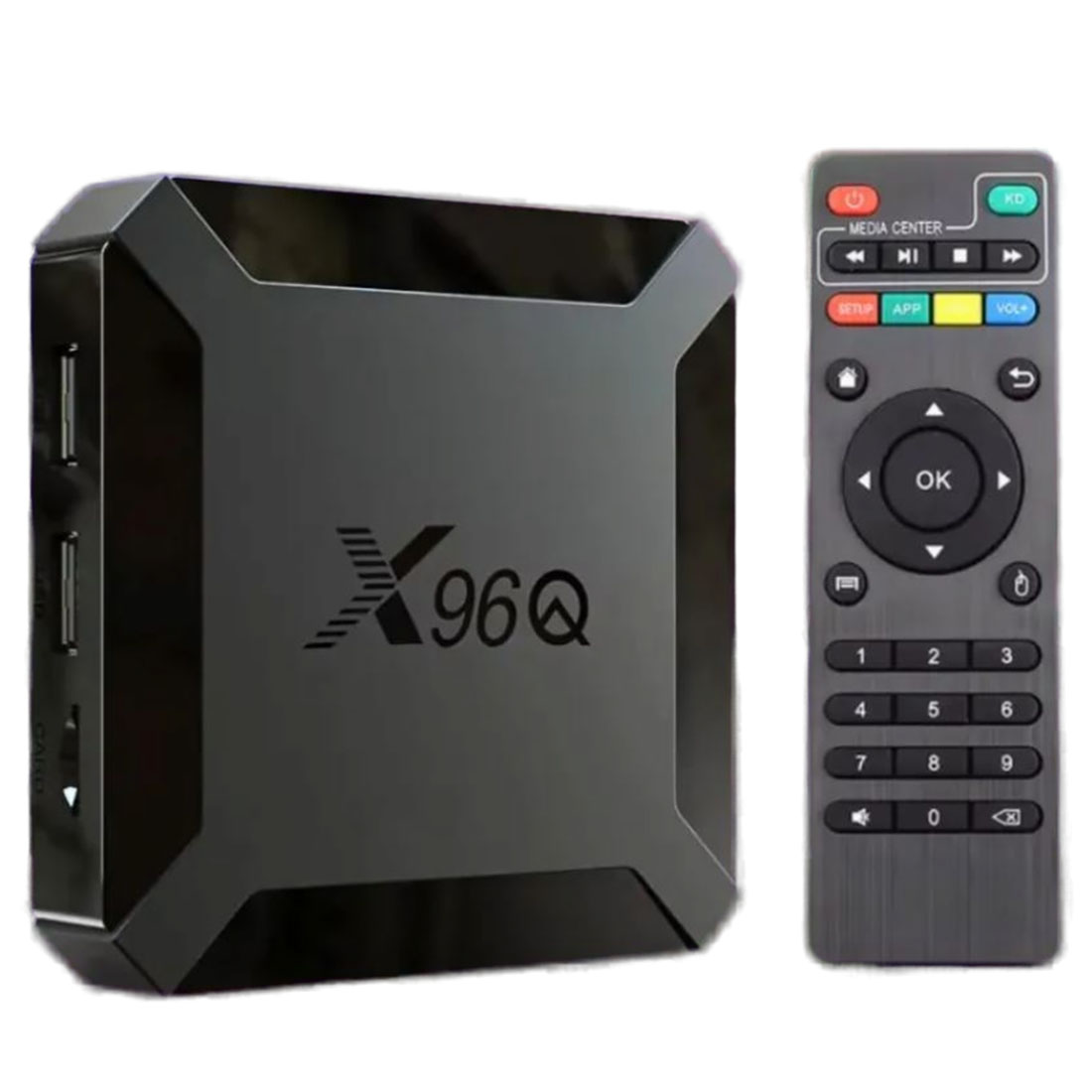 Андроид ТВ Smart TV приставка X96Q, цвет черный