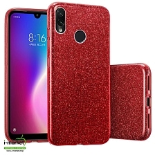 Чехол накладка Shine для XIAOMI Redmi 7, силикон, блестки, цвет красный Чехол накладка Shine для XIAOMI Redmi 7, силикон, блестки, цвет красный