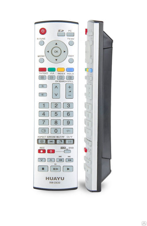 Пульт ДУ универсальный для PANASONIC RM-D630 HUAYU подходит к следующим моделям: EUR501101, EUR501120, EUR501121A, EUR501301, EUR501302, EUR501310, EUR501320, EUR501325, EUR501330, EUR501331, EUR501337, EUR501371, EUR501377, EUR501380, EUR501390.
