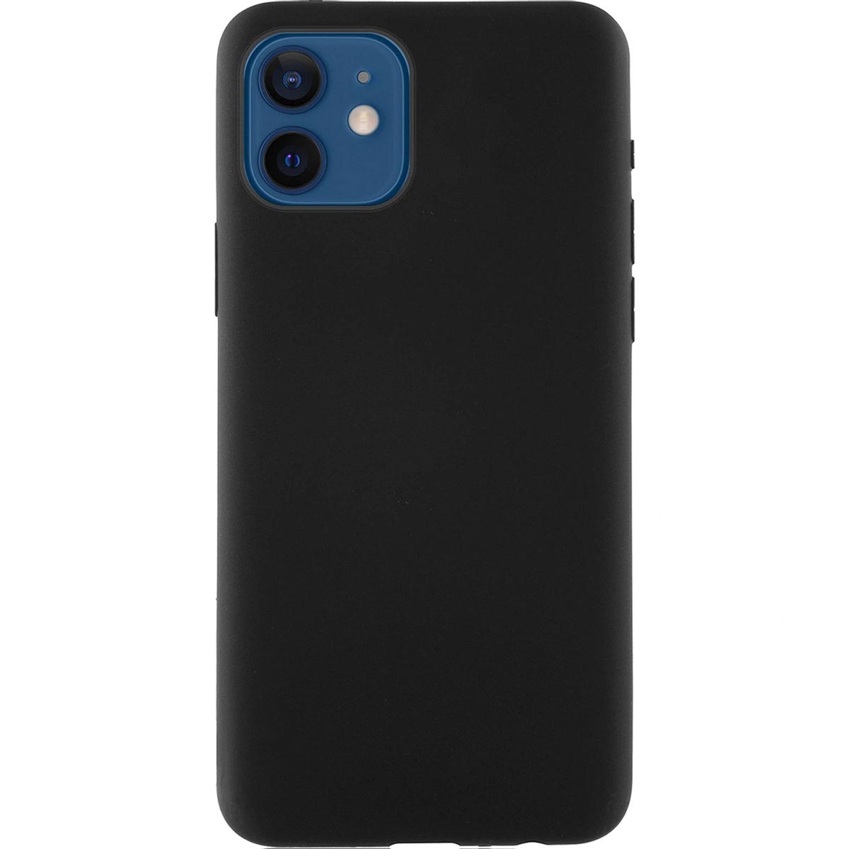 Чехол накладка для APPLE iPhone 12 mini (5.4"), силикон, цвет черный Чехол накладка для APPLE iPhone 12 mini (5.4"), силикон, цвет черный