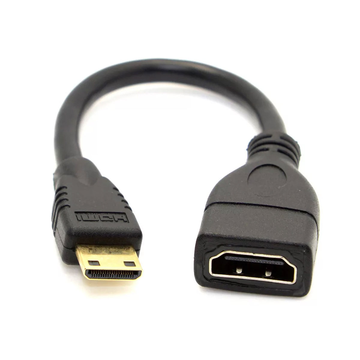 Адаптер кабель HDMI M (папа) на порт HDMI F (мама), длина 10 сантиметров, цвет черный. Адаптер кабель HDMI M (папа) на порт HDMI F (мама), длина 10 сантиметров, цвет черный.