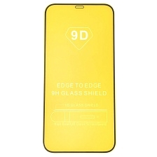 Защитное стекло 9D для APPLE iPhone 12 Pro Max (6.7"), цвет окантовки черный