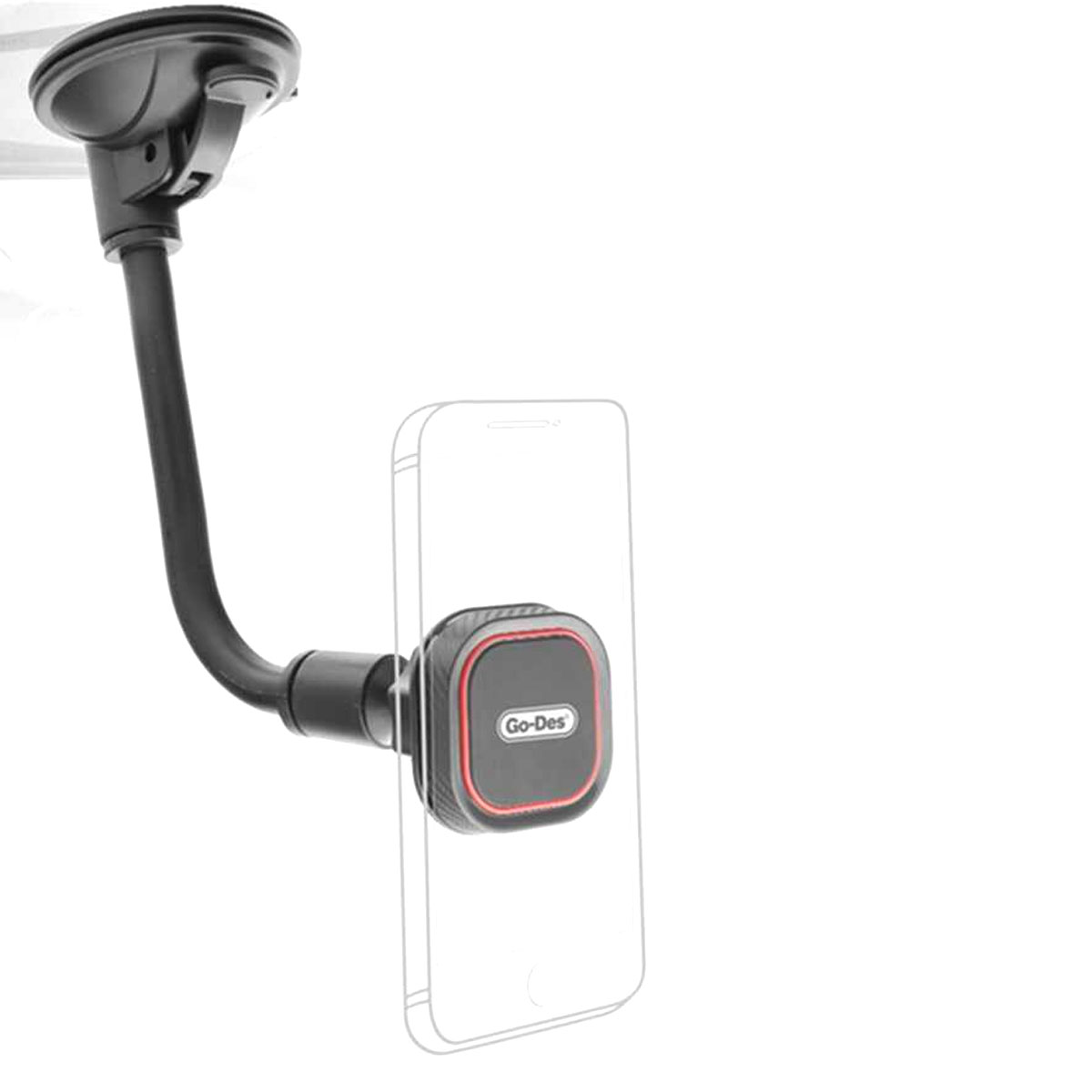 Автомобильный магнитный держатель GO-DES GD-HD653 для смартфона, цвет черный Автомобильный магнитный держатель GO-DES GD-HD653 для смартфона, цвет черный