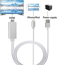 Адаптер Apple Lightning 8 pin - HDMI Digital AV (подключение iPhone (8 pin) к телевизору по HDMI) WH. Адаптер Apple Lightning 8 pin - HDMI Digital AV (подключение iPhone (8 pin) к телевизору по HDMI) WH.