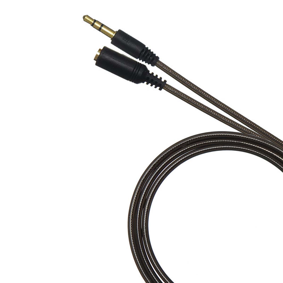AUX удлинитель JD-26 Jack 3.5 мм (МАМА-ПАПА), длина 1.5 метра, цвет черно коричневый AUX удлинитель JD-26 Jack 3.5 мм (МАМА-ПАПА), длина 1.5 метра, цвет черно коричневый