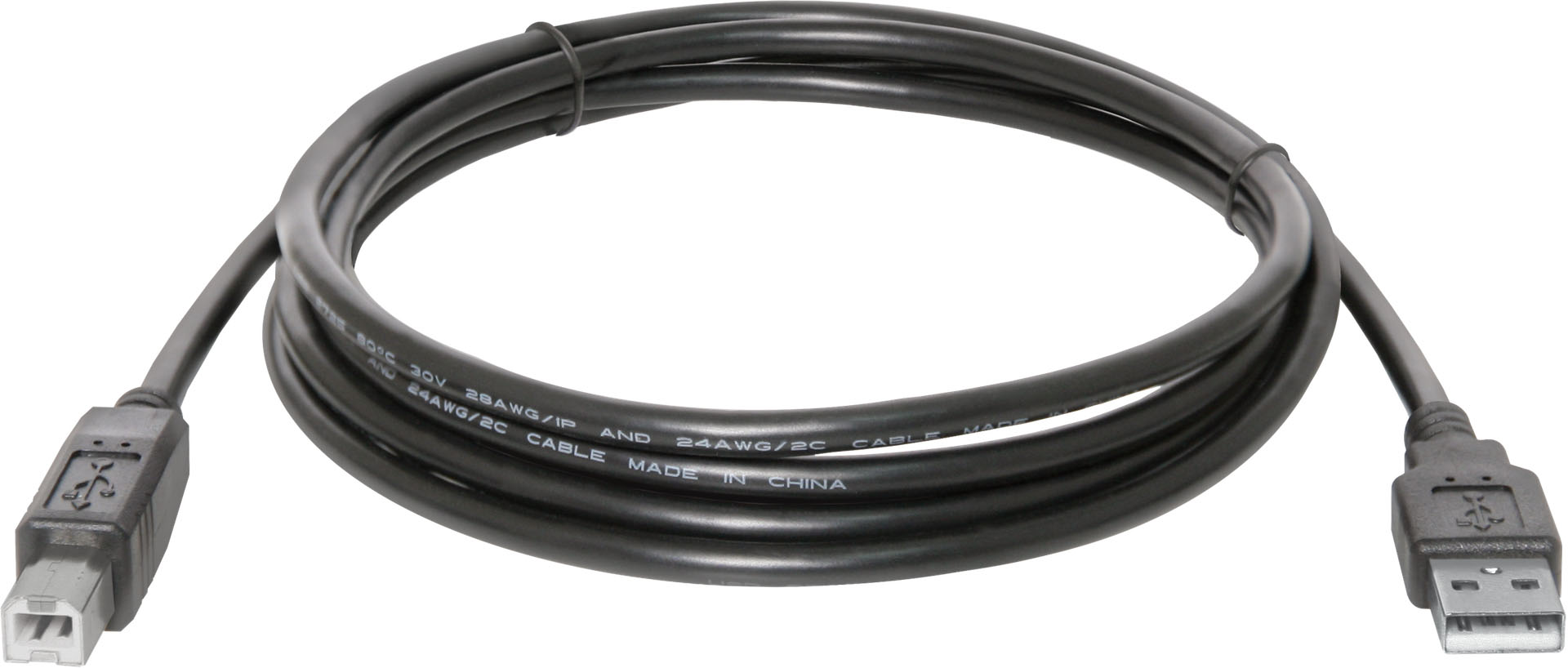 Кабель AM-BM DEFENDER USB04-10 для принтера, сканера, МФУ, USB2.0, 3.0 м, цвет черный