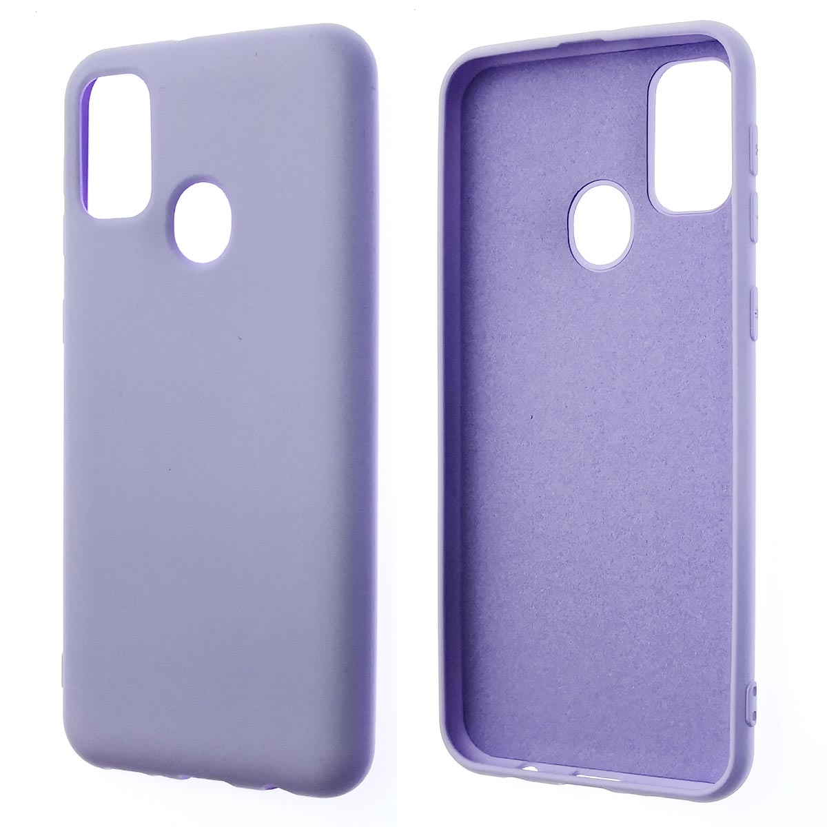Чехол накладка NANO для SAMSUNG Galaxy M30s (SM-M307F), M21 (SM-M215), силикон, бархат, цвет сиреневый Чехол накладка NANO для SAMSUNG Galaxy M30s (SM-M307F), M21 (SM-M215), силикон, бархат, цвет сиреневый