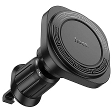 Автомобильный магнитный держатель HOCO H28 с креплением под MagSafe для смартфона, в воздуховод, цвет черный