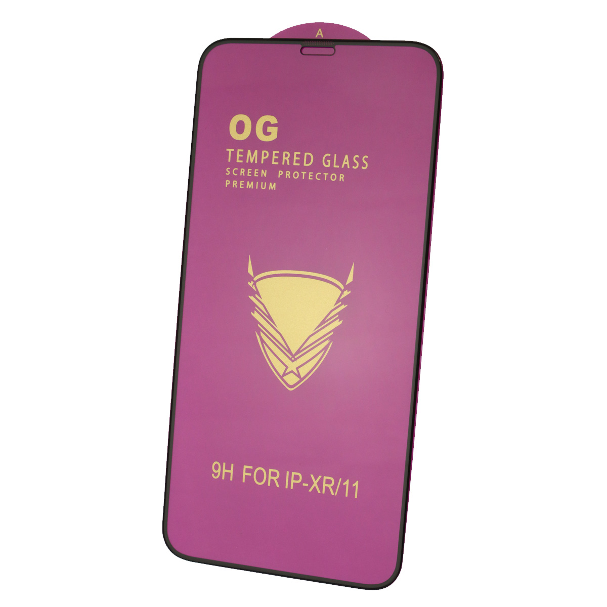 Защитное стекло 9H OG ARMOR для APPLE iPhone XR, iPhone 11, цвет окантовки черный